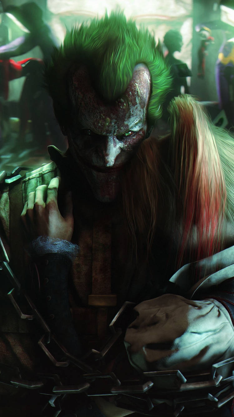 Joker And Harley Batman Arkham Iphone Wallpaper