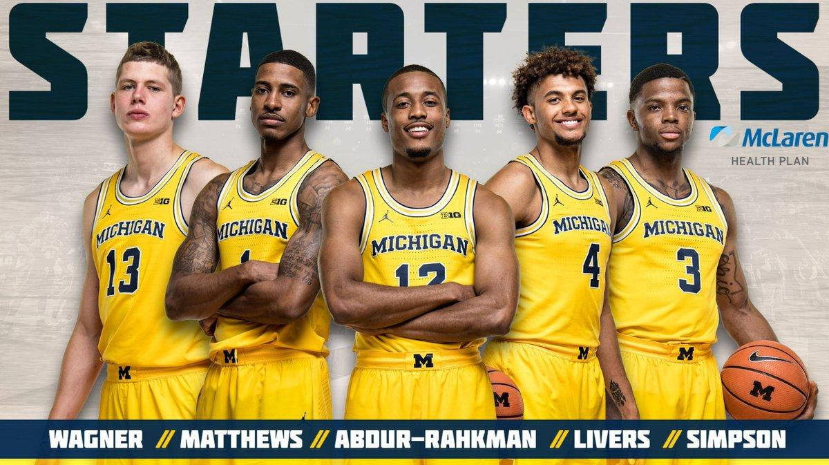 Jordan Poole Michigan Teammates Wallpaper