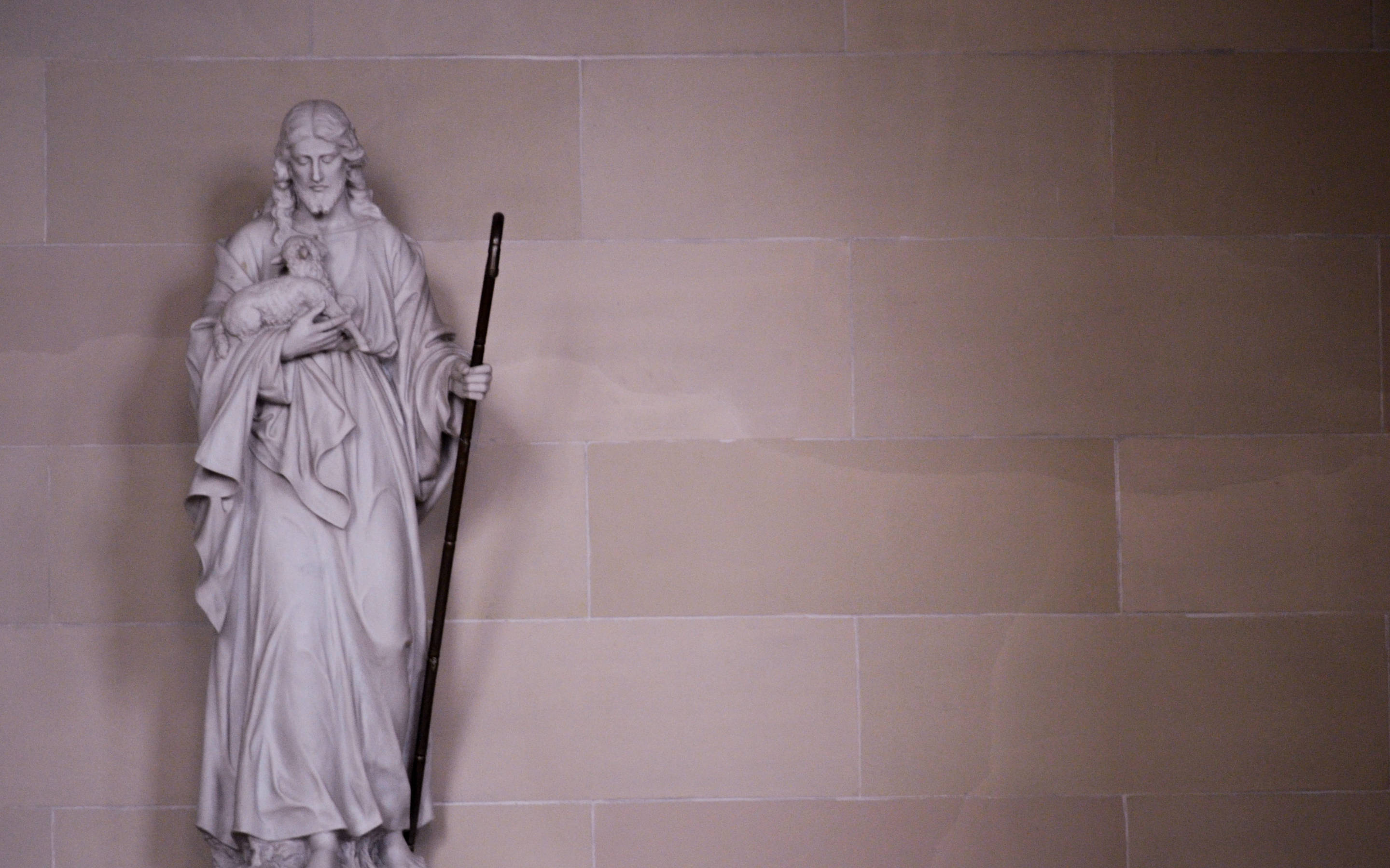 Joseph Catholic Marble Statue Wallpaper