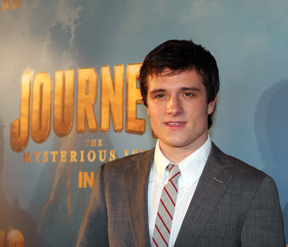 Josh Hutchersonat Journey Movie Premiere Wallpaper