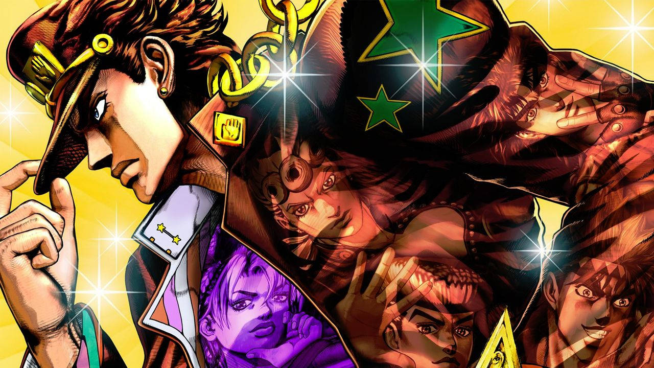 Jotaro Kujo, Protagonist Of The Series Jojo’s Bizarre Adventure Wallpaper