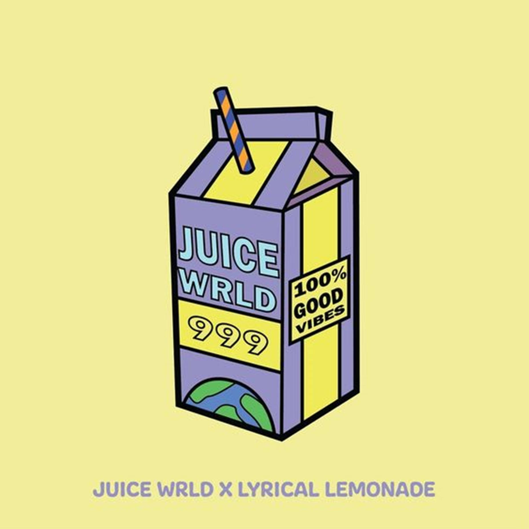 Juice Wrld Logo And Lyrical Lemonade Wallpaper