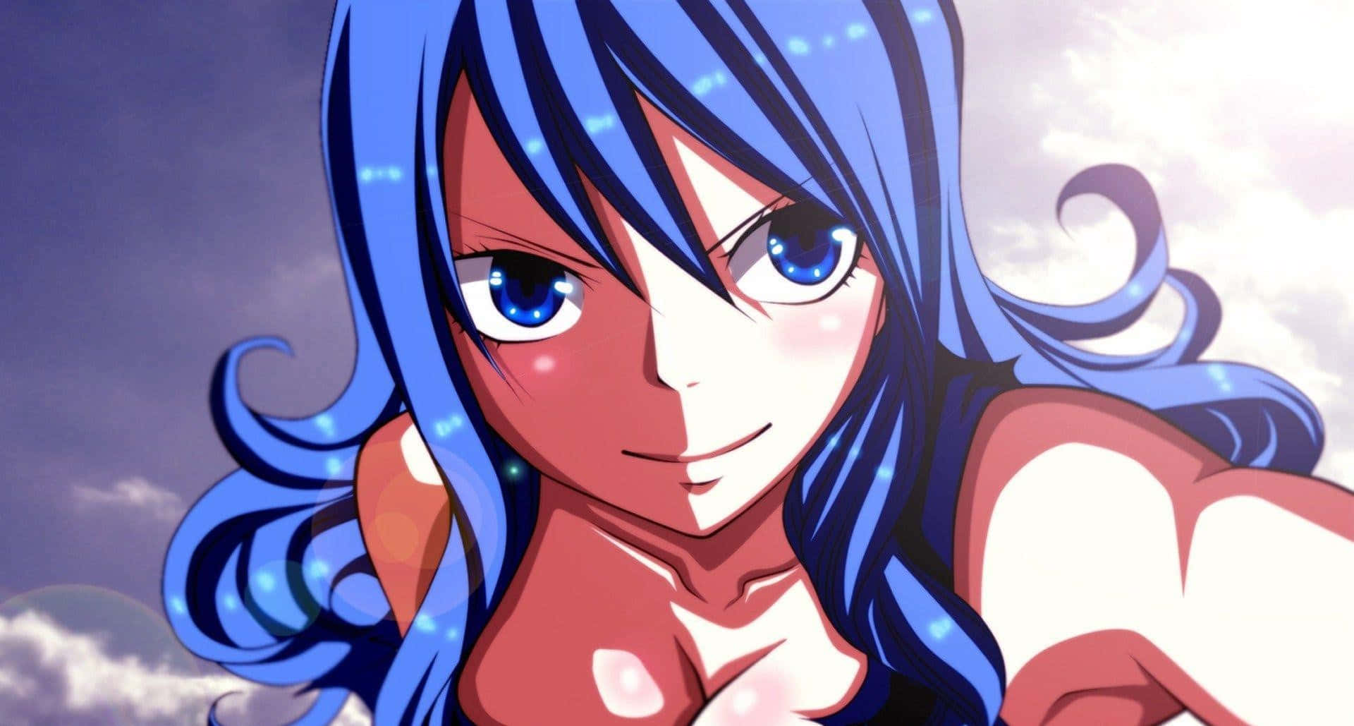 Juvia Lockser Showcasing Her Magical Abilities Wallpaper