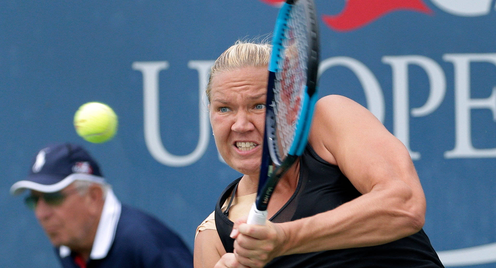 Kaia Kanepi At U.s. Open Wallpaper