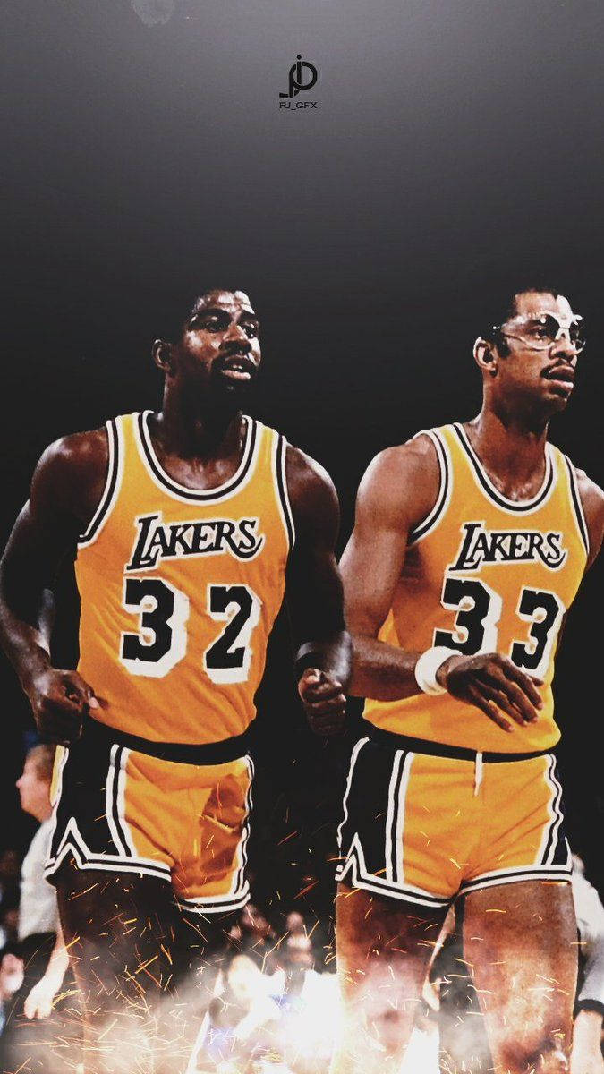 Kareem Abdul-jabbar And Johnson Art Wallpaper