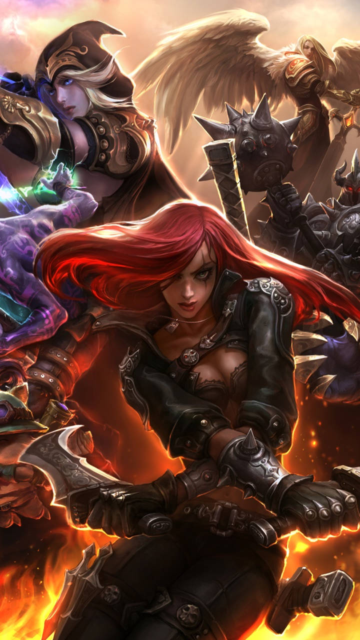 Katarina League Of Legends Iphone Wallpaper