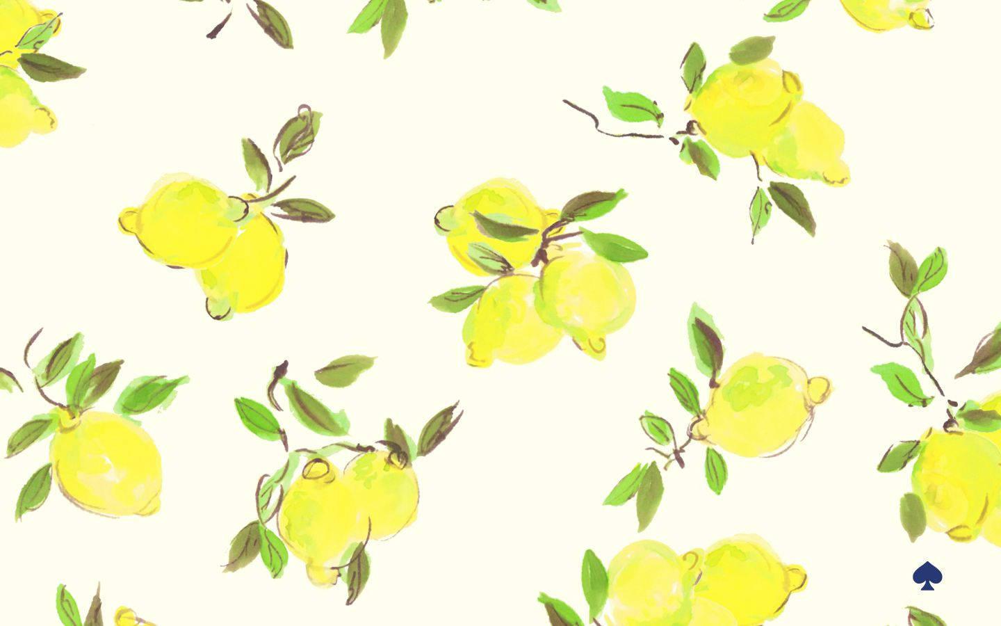 Kate Spade Logo With Lemons Wallpaper