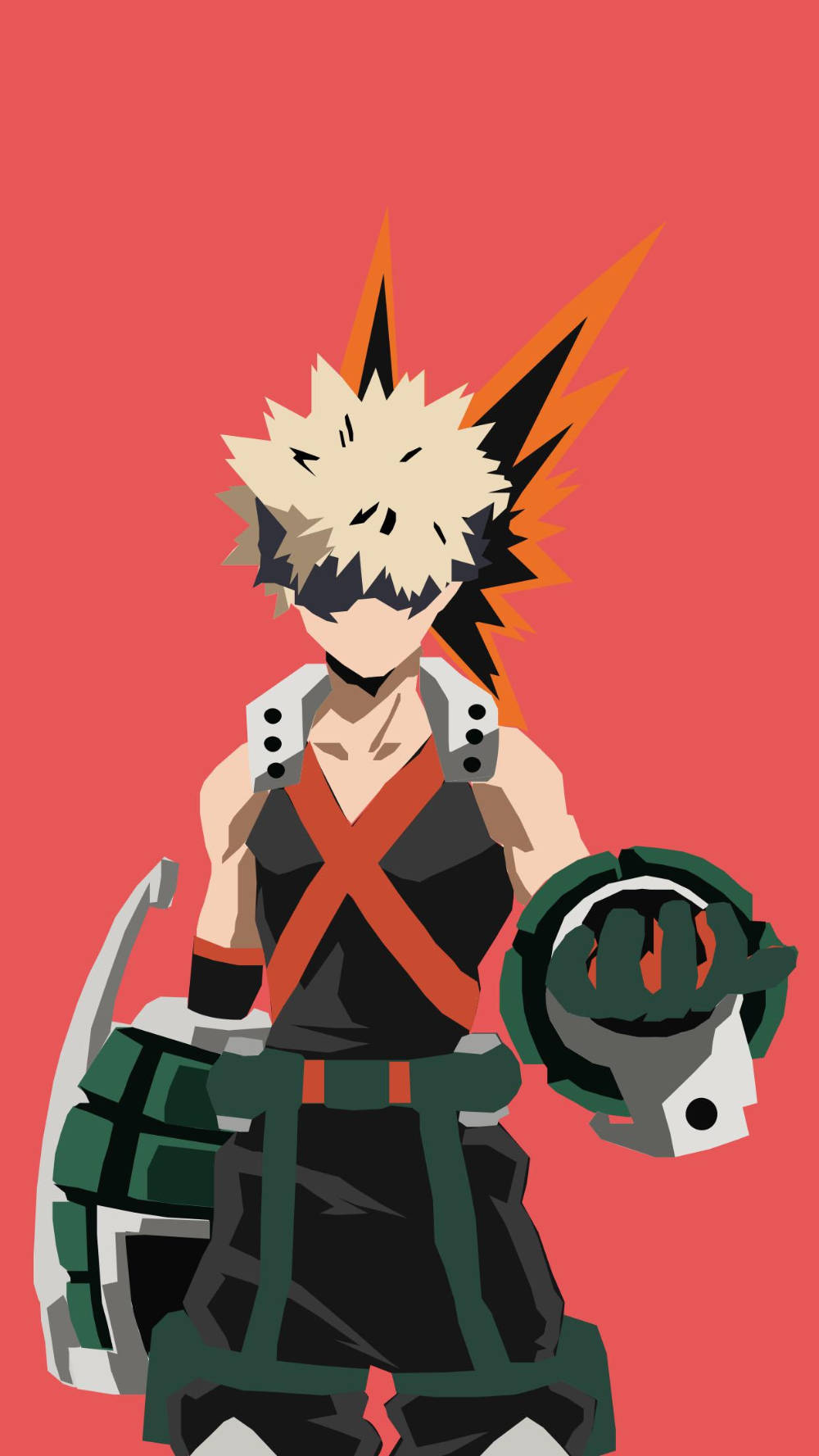 Katsuki Bakugo, A Hero In My Hero Academia Wallpaper