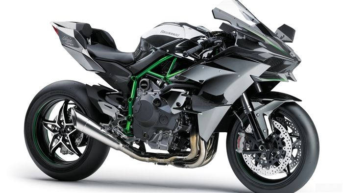 Kawasaki H2r On White Wallpaper