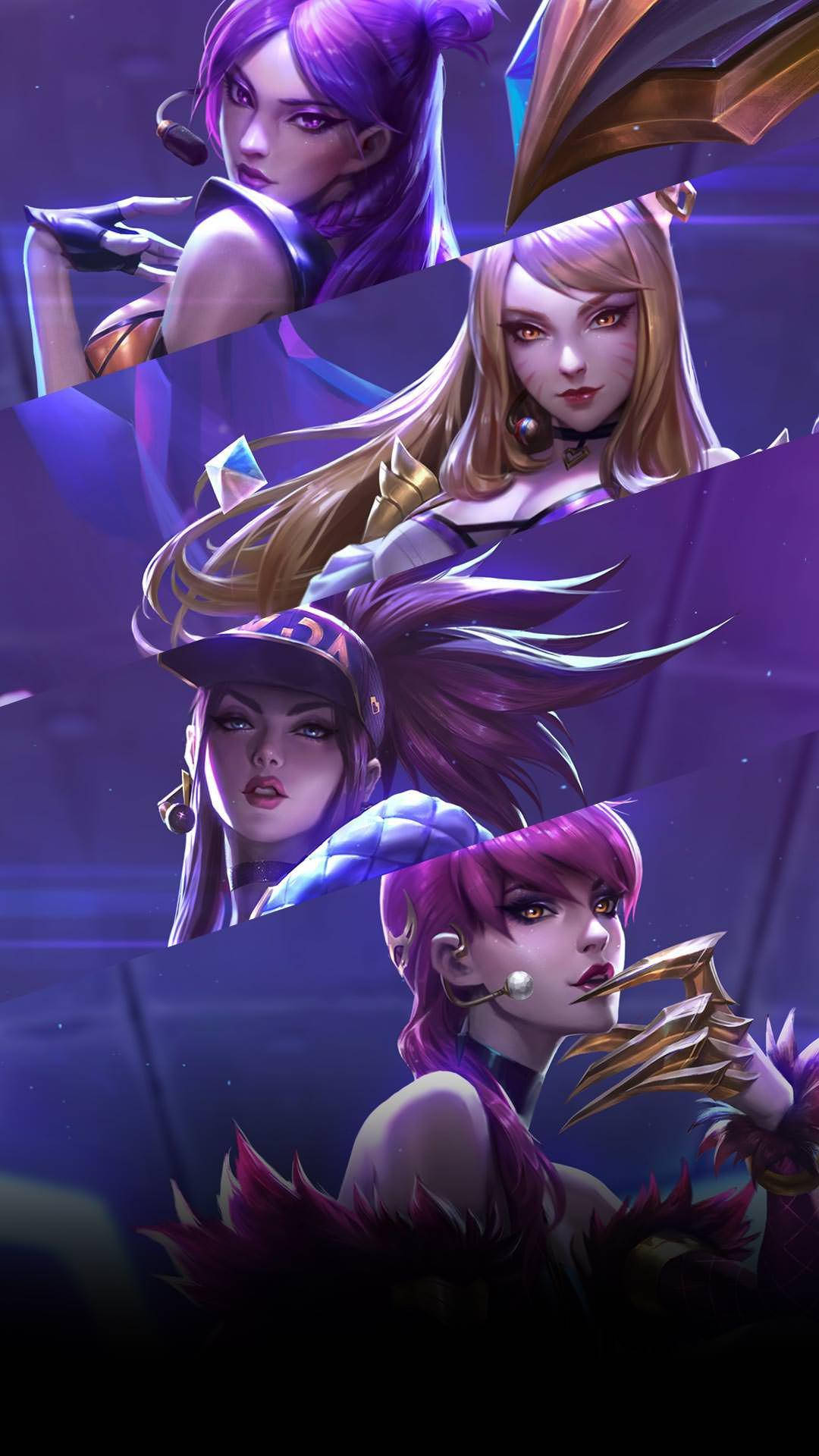 Kda Lol Champs In More Photo Stack Wallpaper