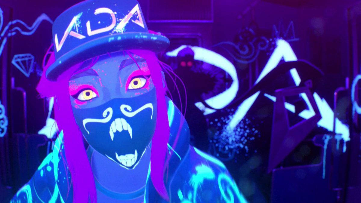 Kda Masked Akali Popstar Wallpaper