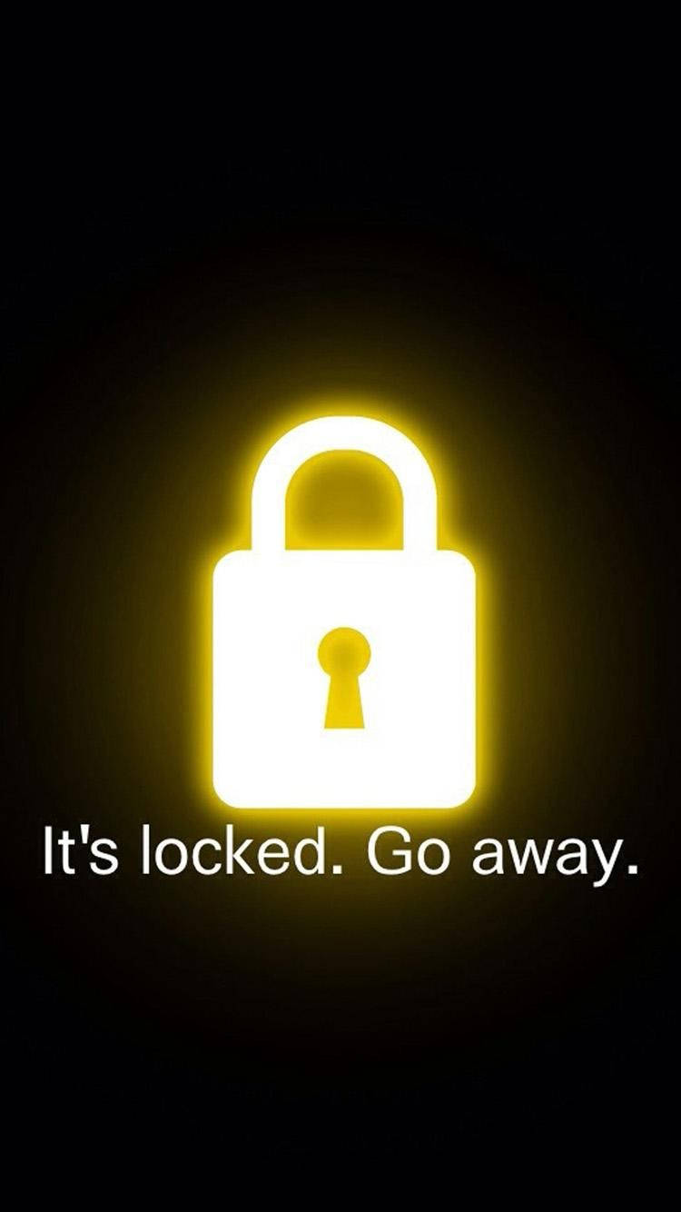 Keep Your Secrets Safe - Golden Padlock Wallpaper