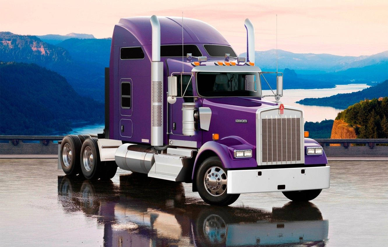 Kenworth Candy Purple Body Wallpaper