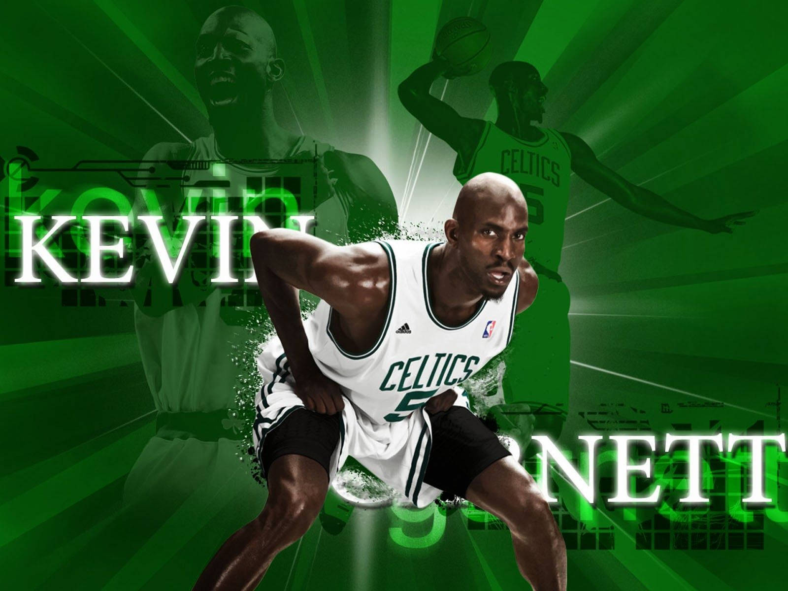 Kevin Garnett Green Poster Wallpaper