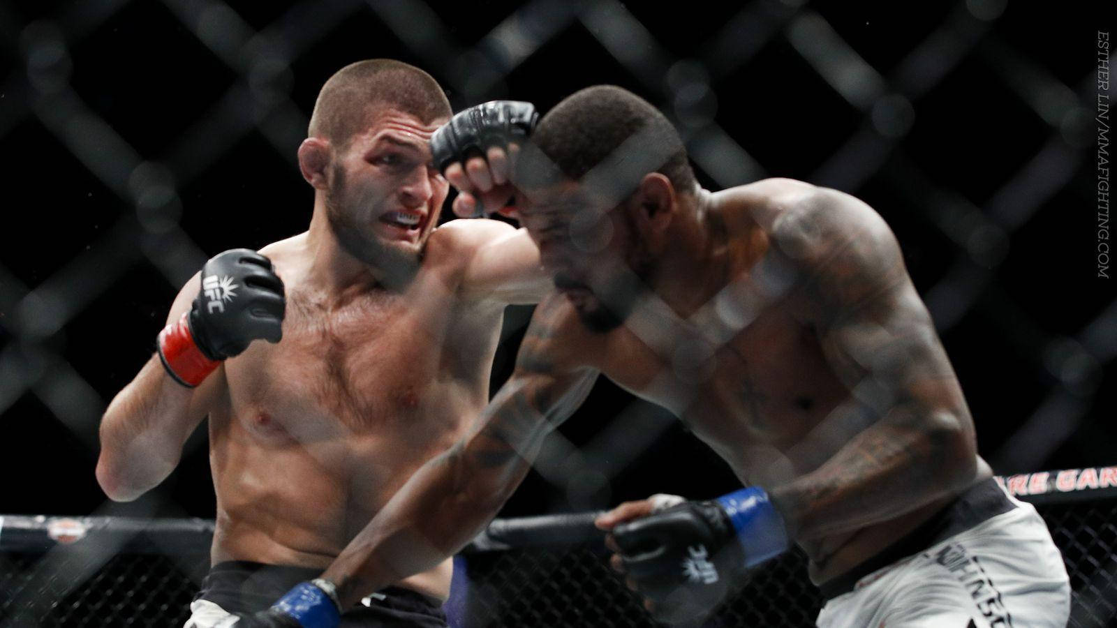 Khabib Nurmagomedov Fighting Wallpaper