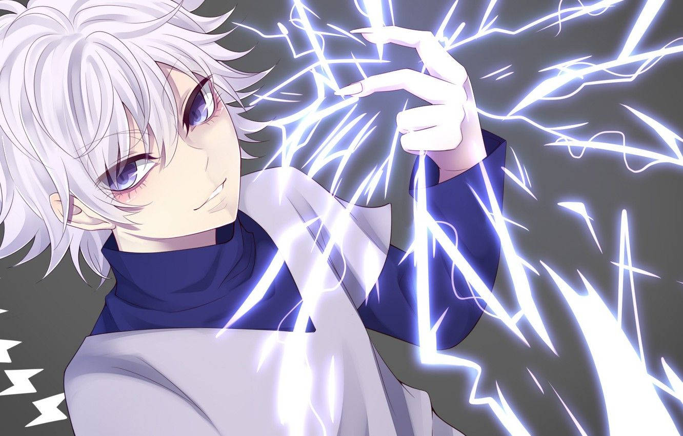 Killua Unleashes His Power Wallpaper