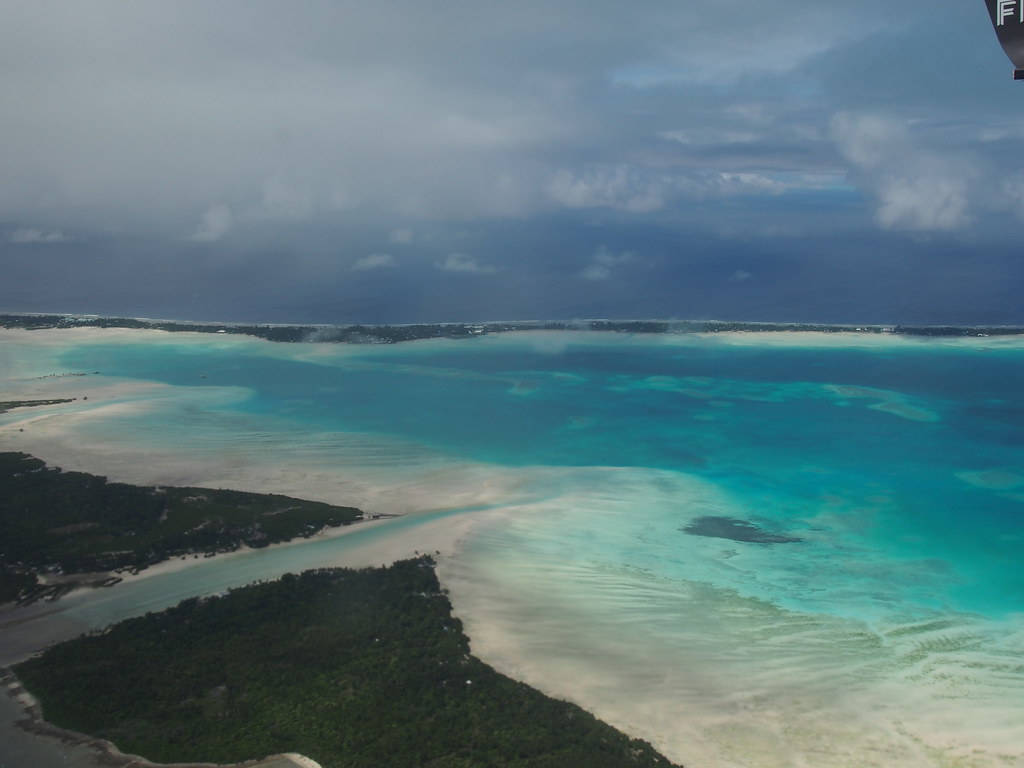 Kiribati Plane View Wallpaper