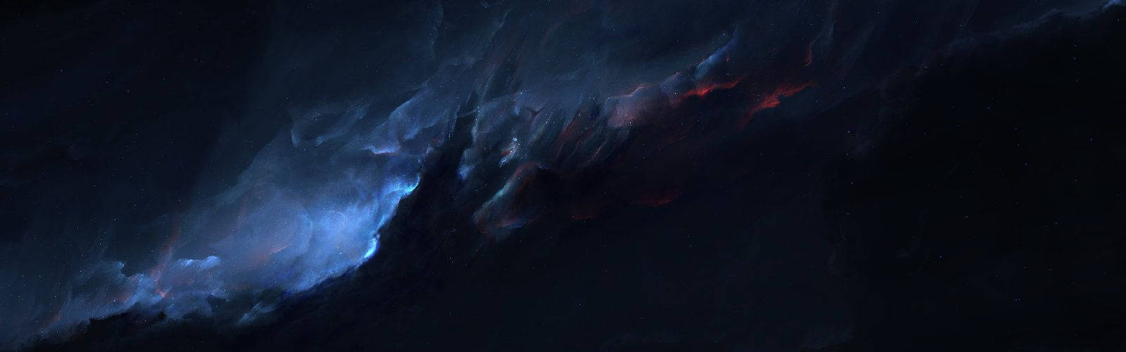 Klyck Nebula Dual Monitor Wallpaper