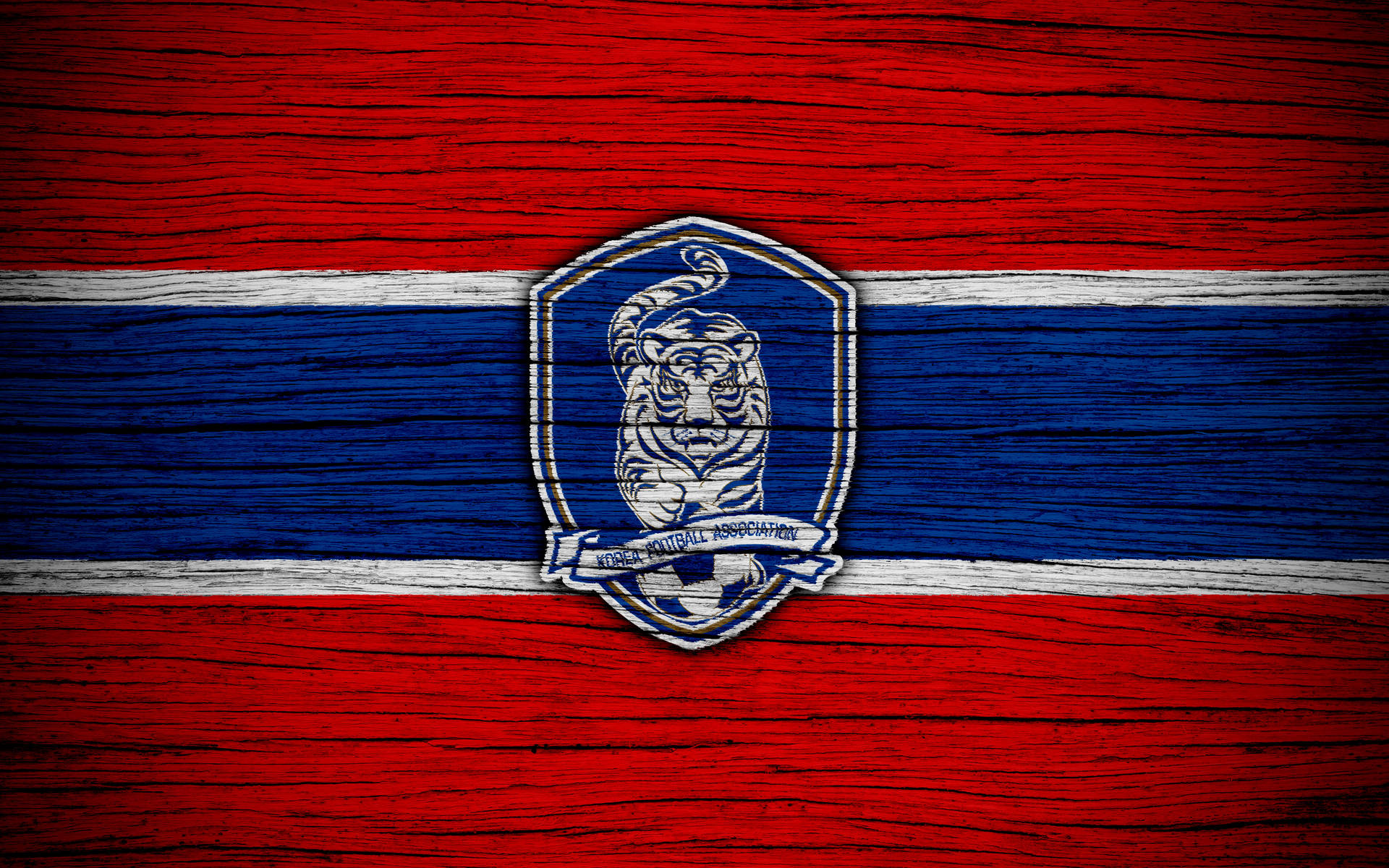 Korea Republic National Football Team Red Blue Logo Wallpaper