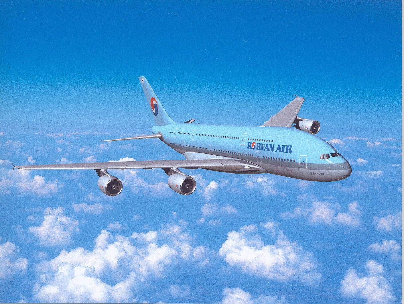 Korean Air Airbus A747-8i Passenger Aircraft Wallpaper