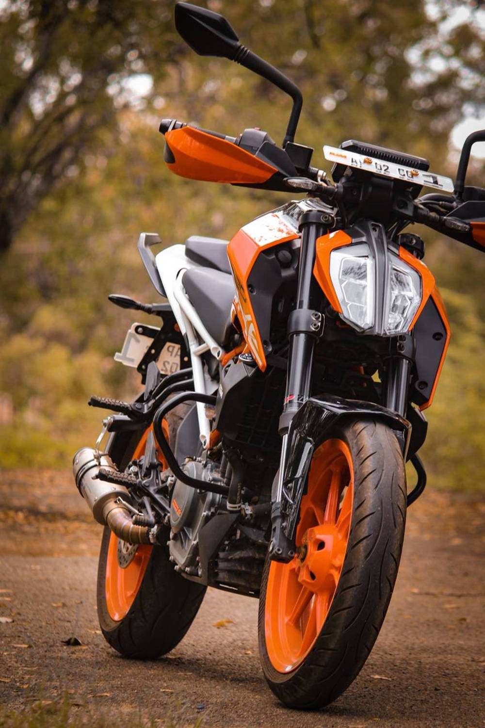 Ktm Duke 390 Outdoors Wallpaper