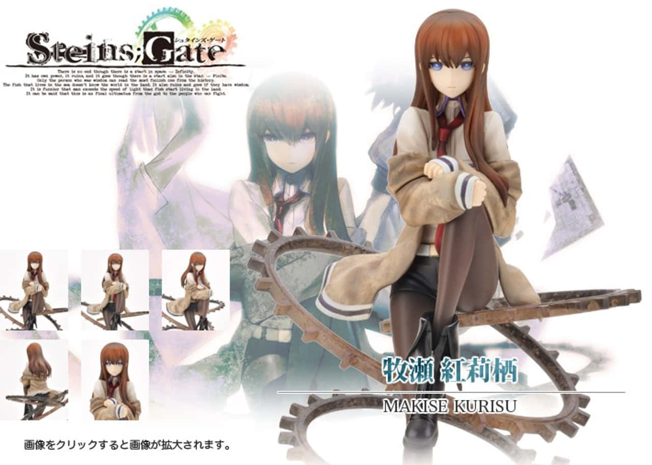 Kurisu Makise - A Glimpse Into The World Of Science Wallpaper