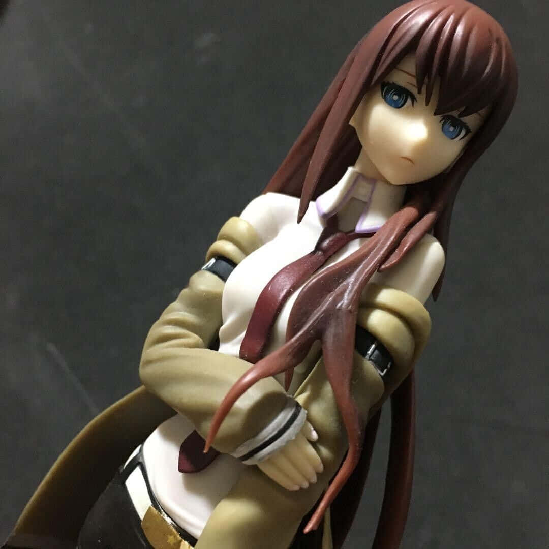 Kurisu Makise: The Brilliant Mind In Action Wallpaper