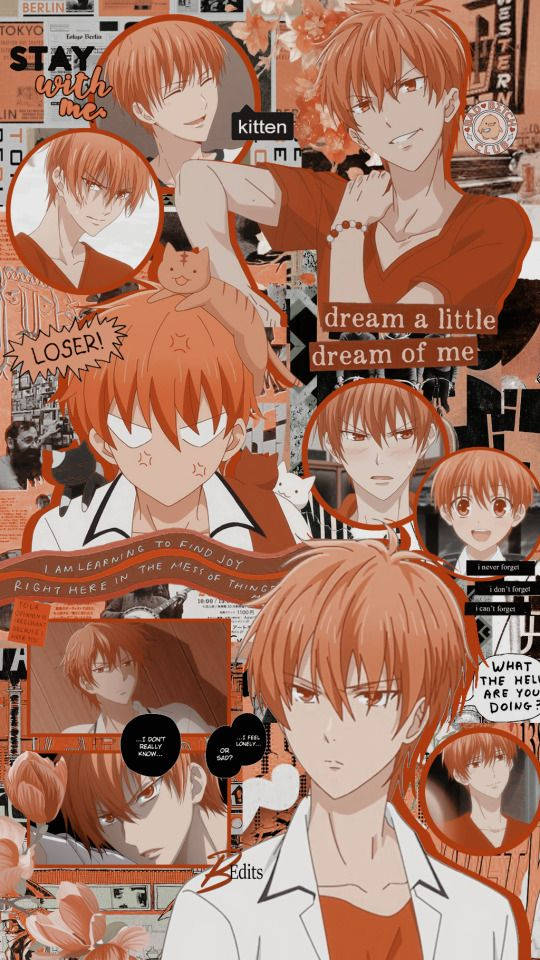 Kyo Orange Aesthetic Fruits Basket 2019 Wallpaper