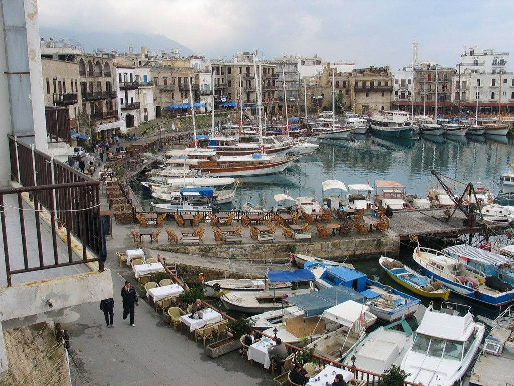 Kyrenia Girne North Cyprus Harbor Wallpaper