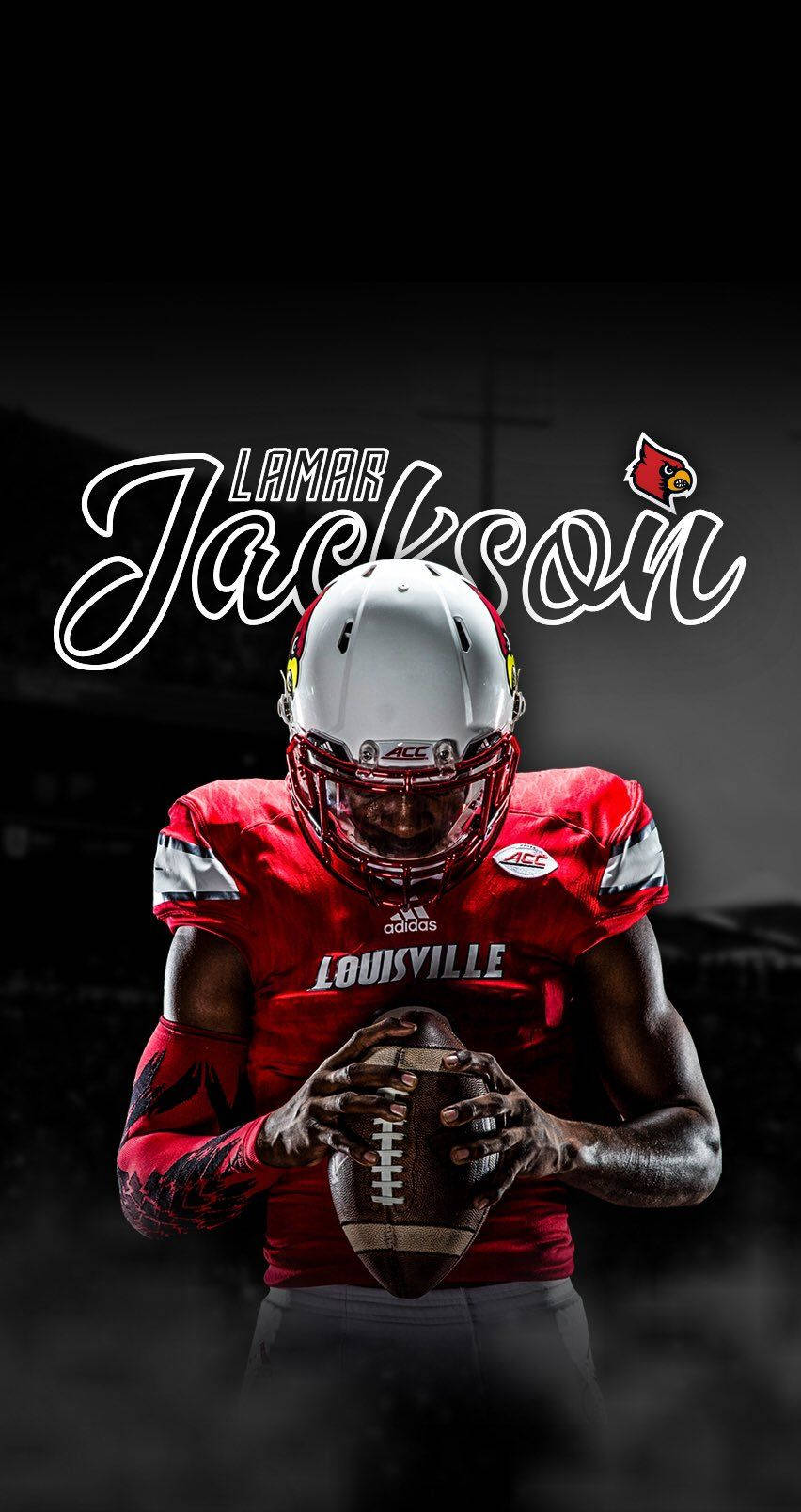 Lamar Jackson Digital Design Poster Wallpaper