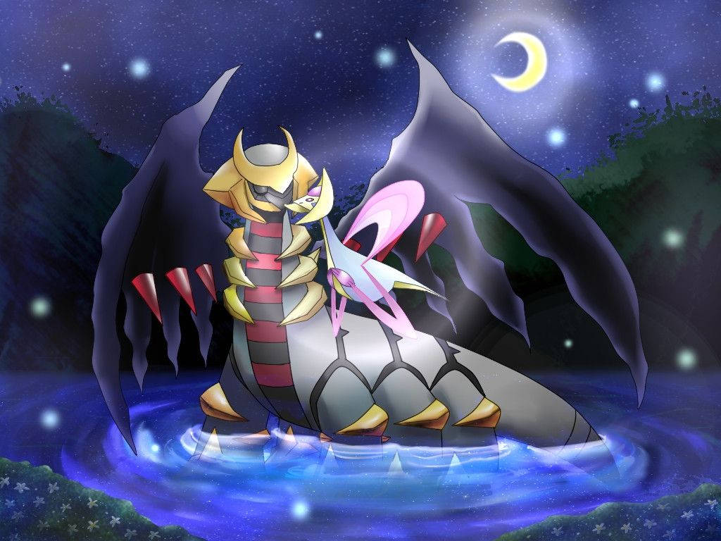 Laying Eyes On Giratina And Cresselia Wallpaper