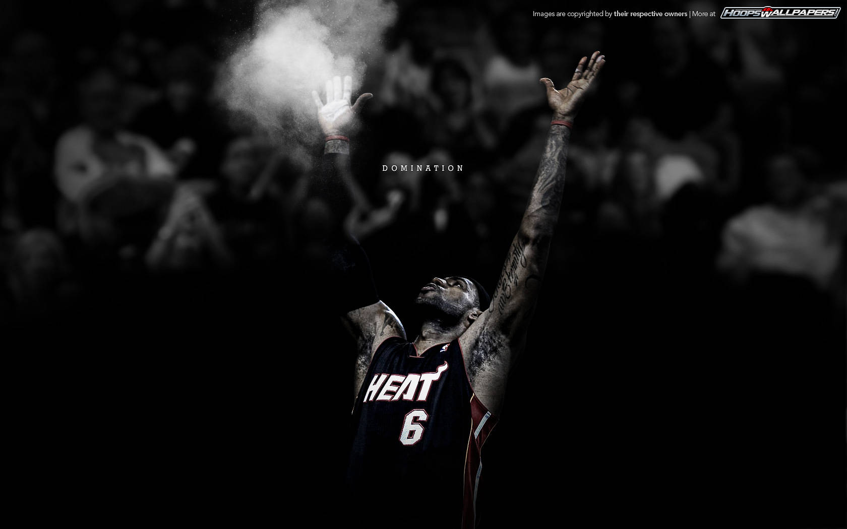 Lebron James In Miami Heat Jersey Wallpaper