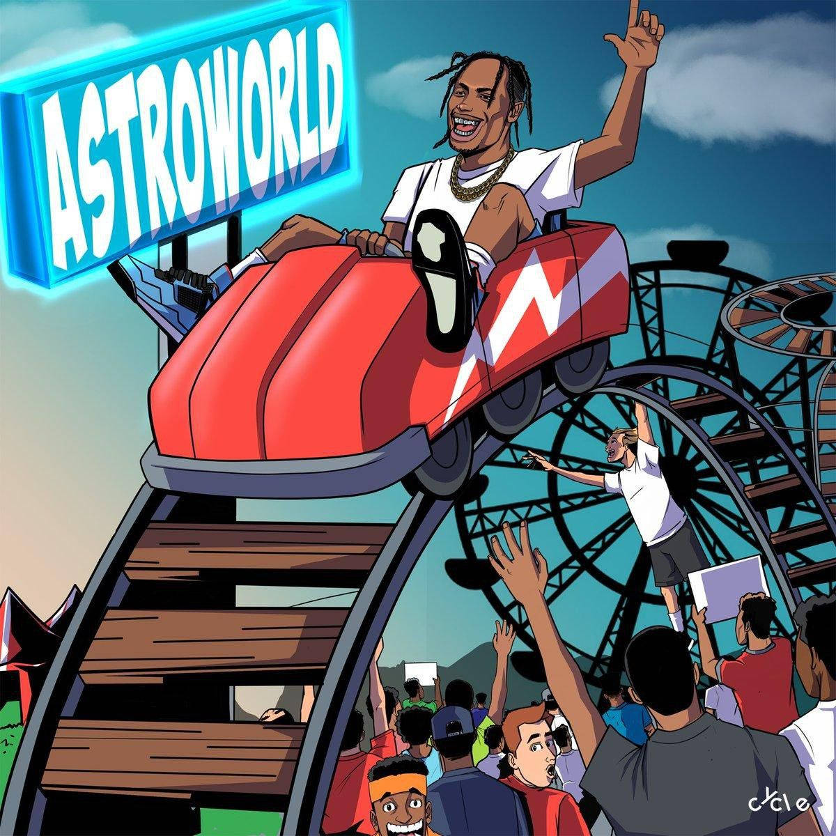 Let's Ride On Coasters At Astroworld Wallpaper