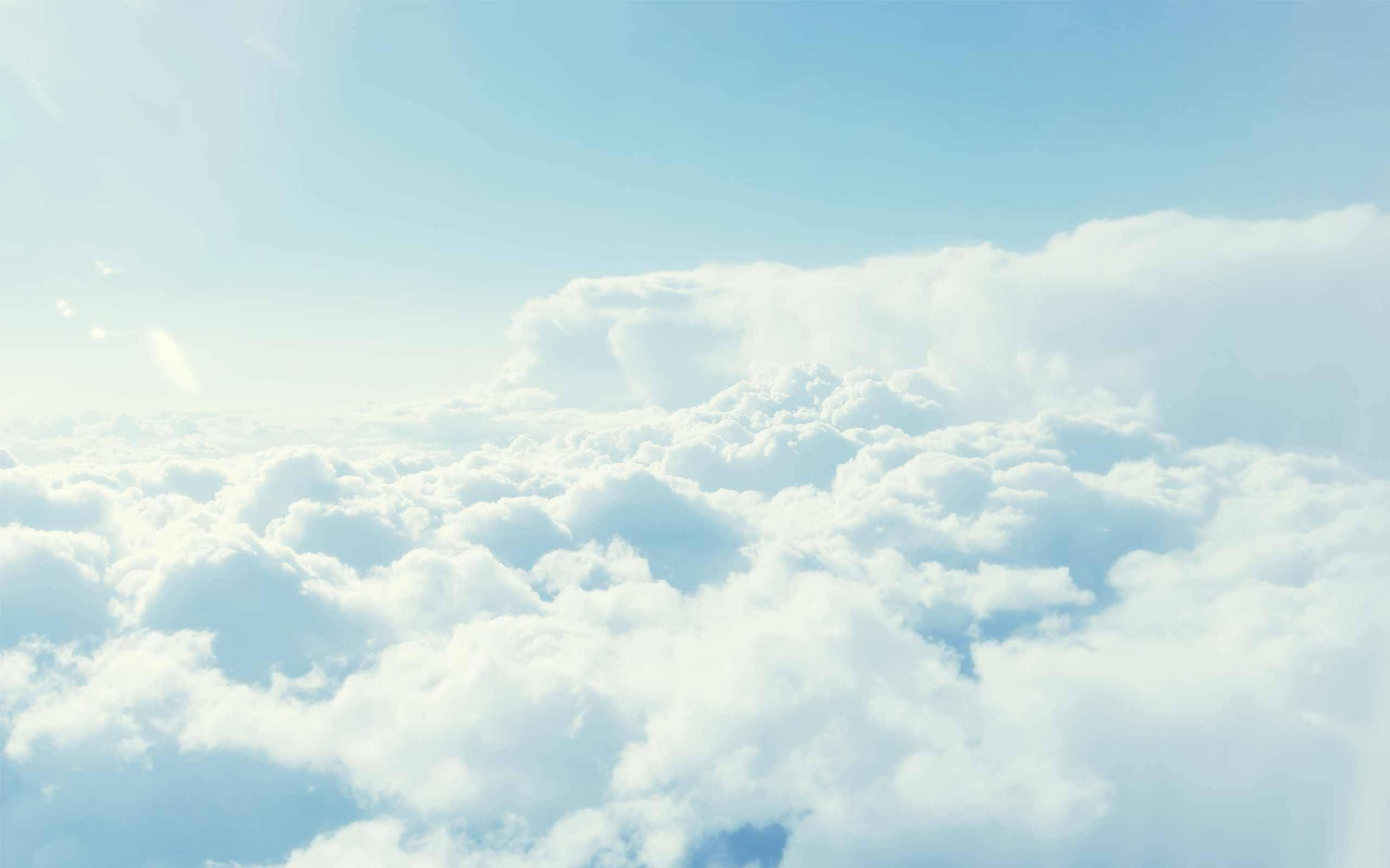 Light Blue High Resolution Clouds Wallpaper