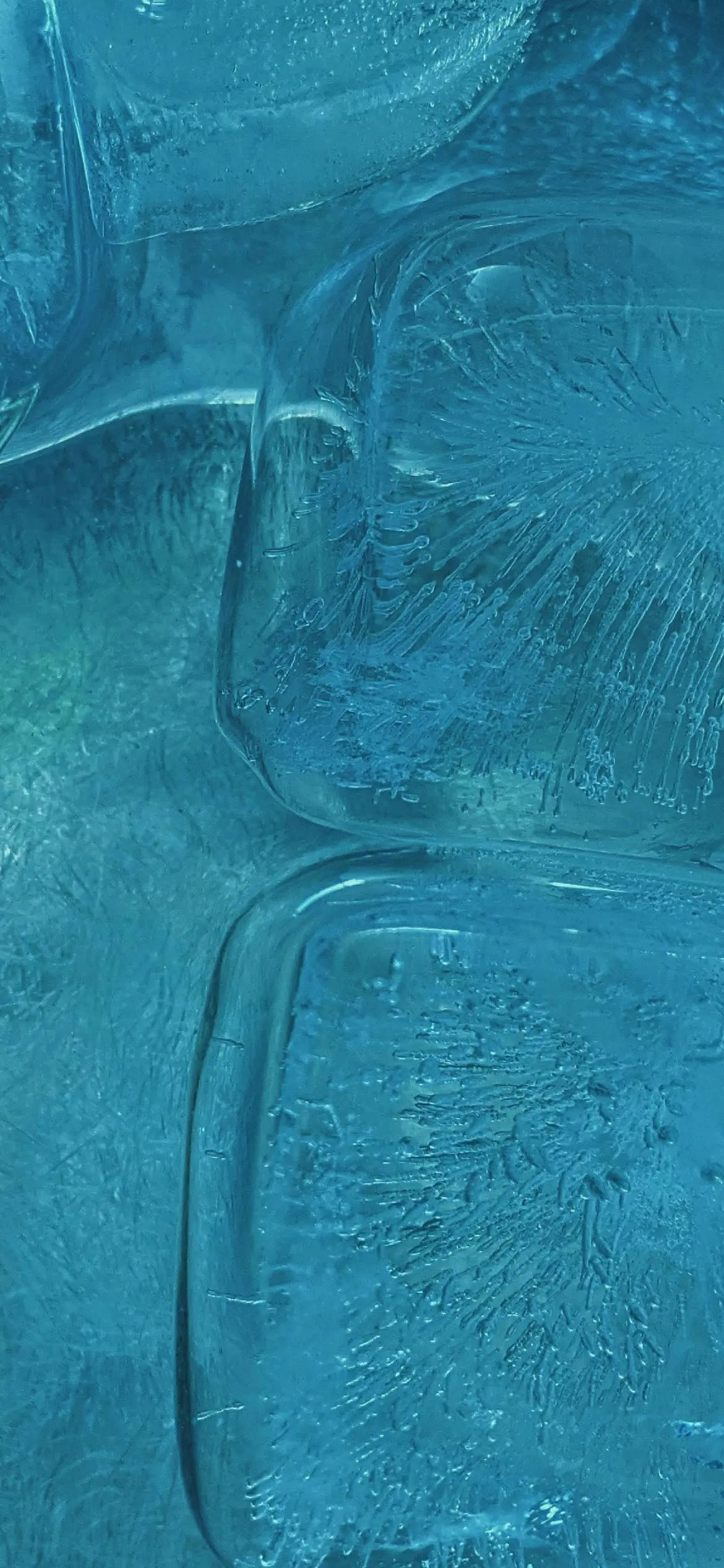 Light Blue Phone Ice Cubes Wallpaper