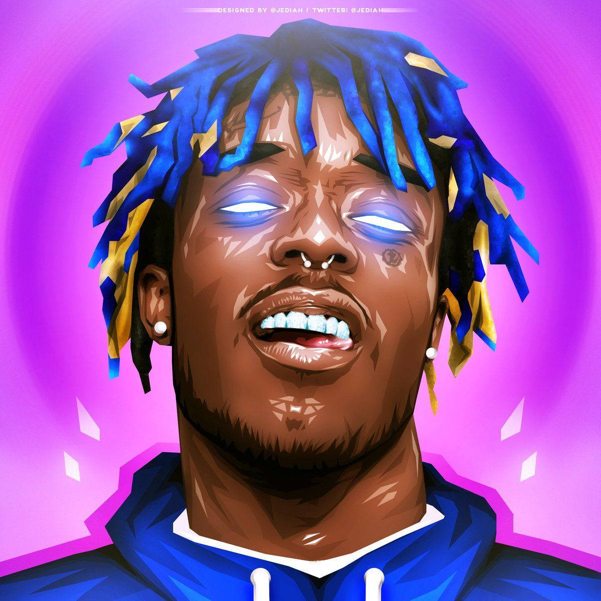 Lil Uzi Vert Sticks Out His Tongue Wallpaper