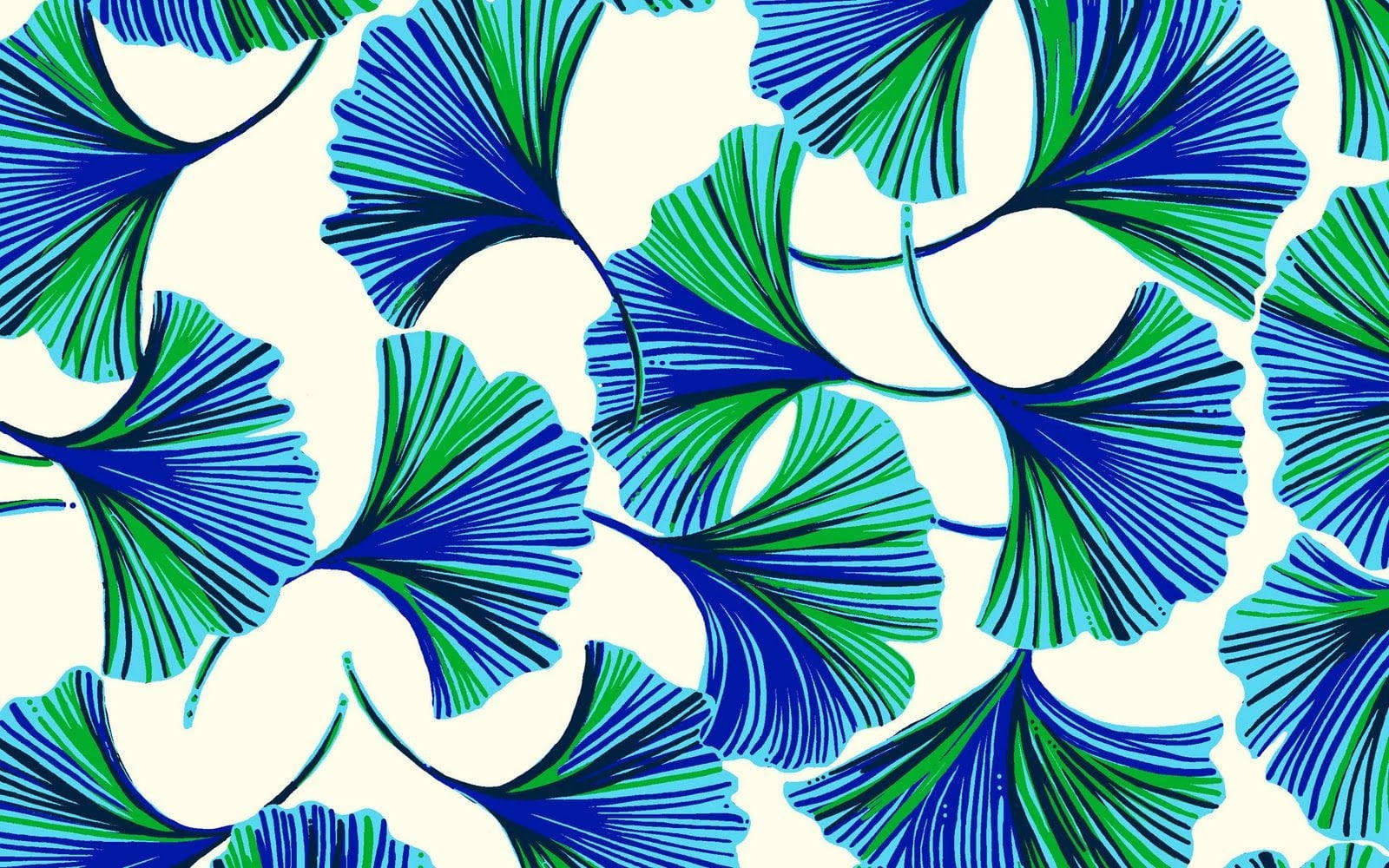 Lilly Pulitzer Desktop Leaves Wallpaper