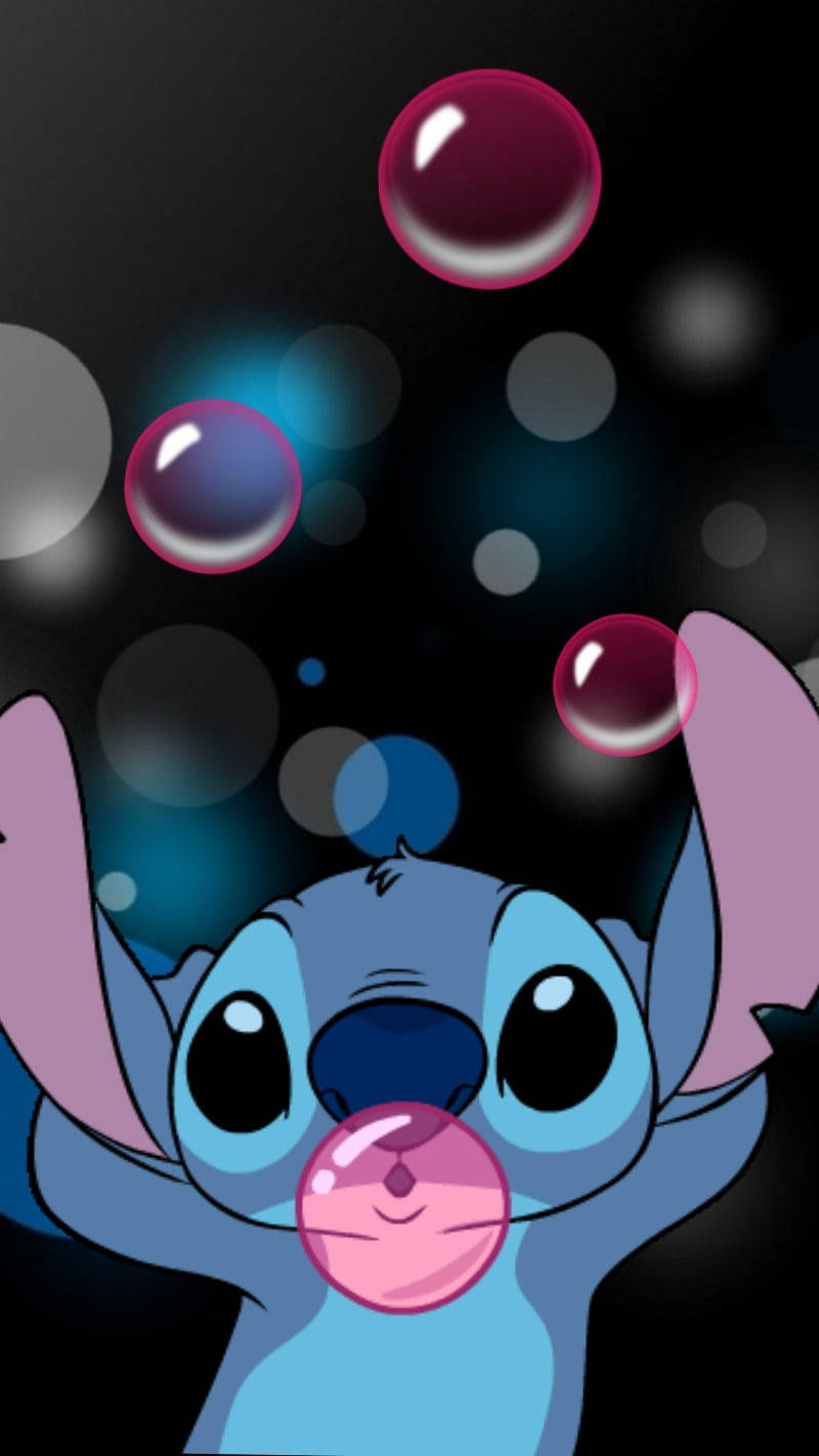 Lilo And Stitch Iphone Bubbles Wallpaper