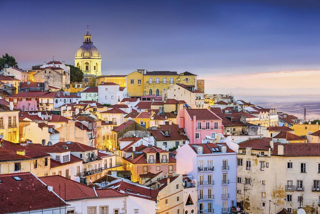 Lisbon At Night Wallpaper