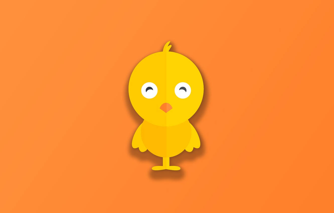 Little Cartoon Chick Cute Laptop Wallpaper