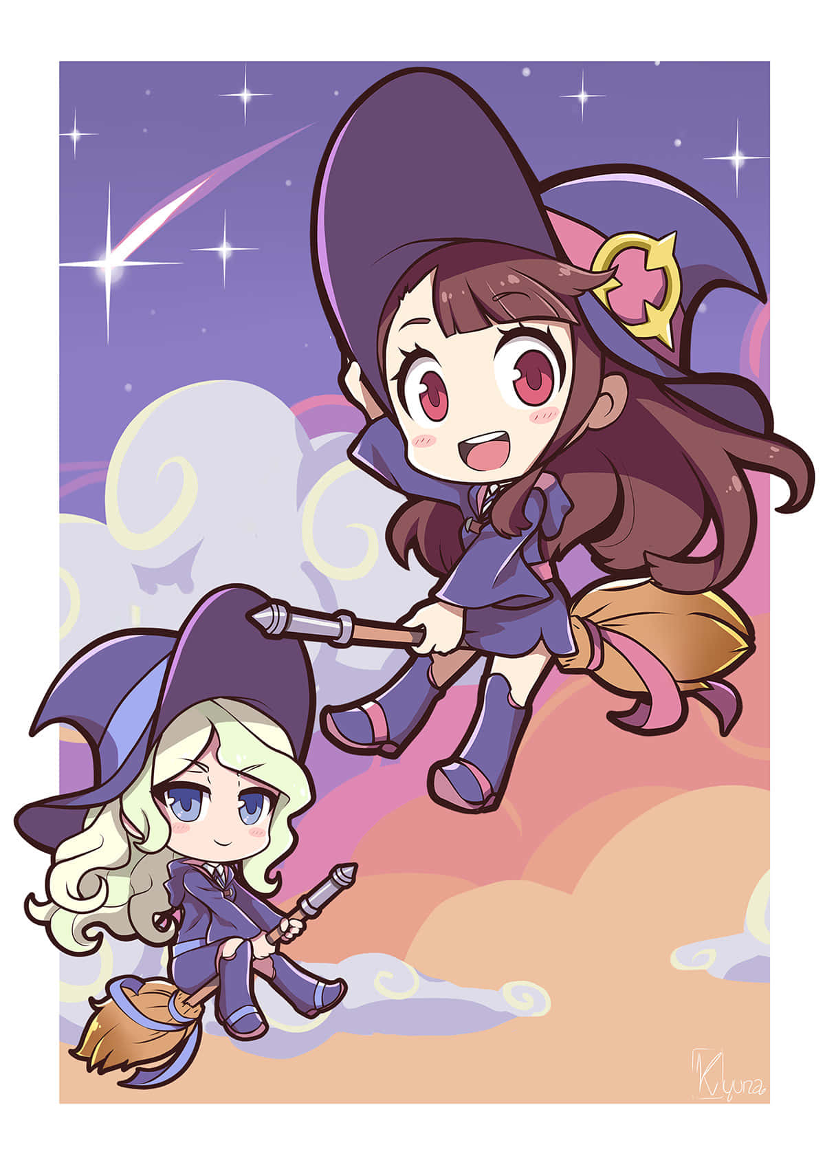 Little Witch Academia Diana Atsuko Chibi Wallpaper