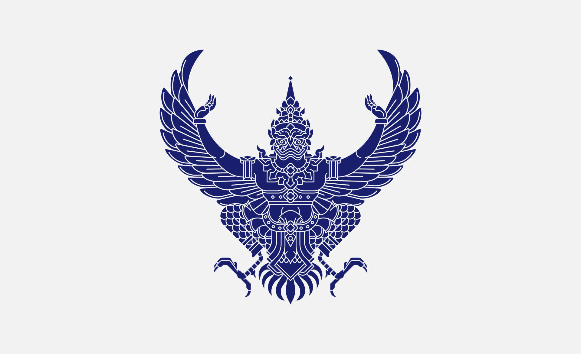 Lord Garuda Blue Art Wallpaper