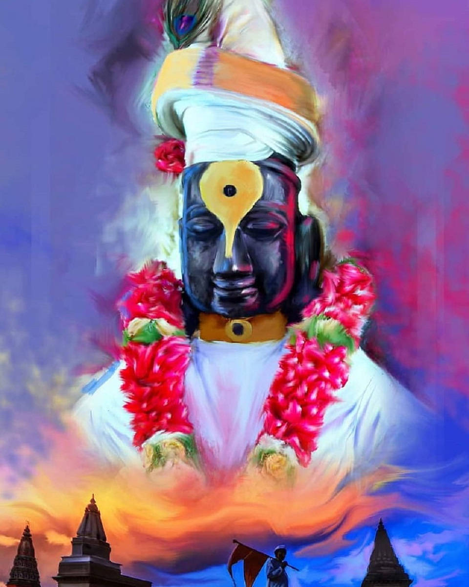 Lord Pandurang Graphic Artwork Wallpaper