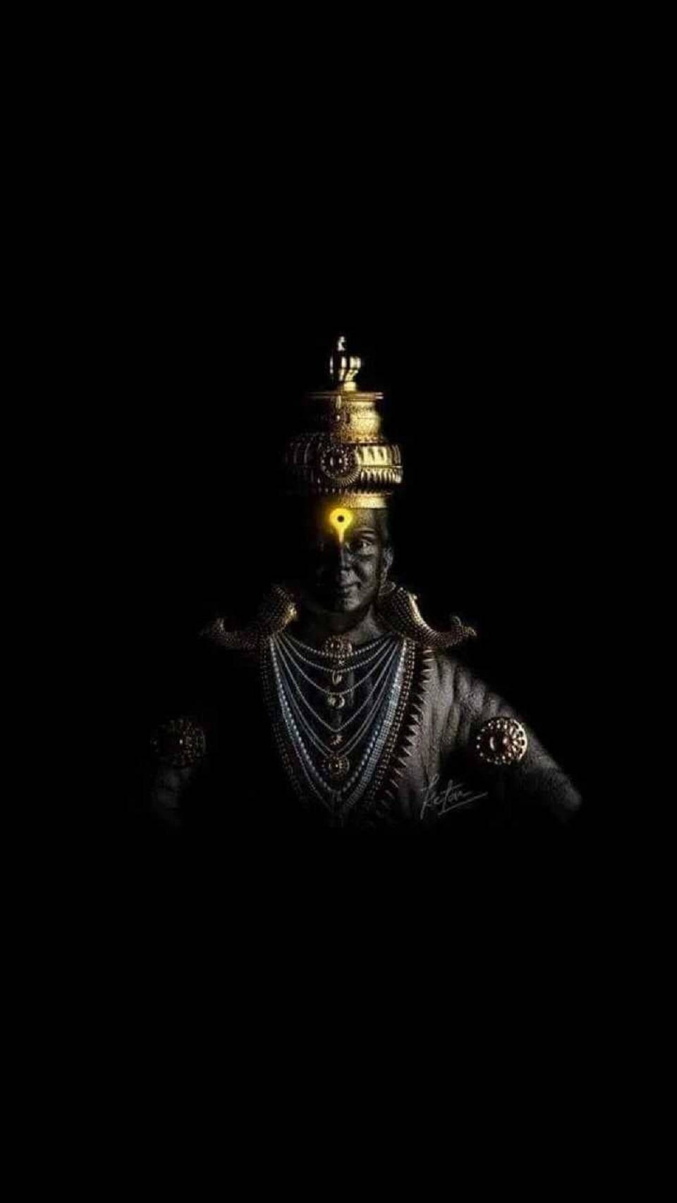 Lord Pandurang Statue With Vaishnava Tilaka Wallpaper