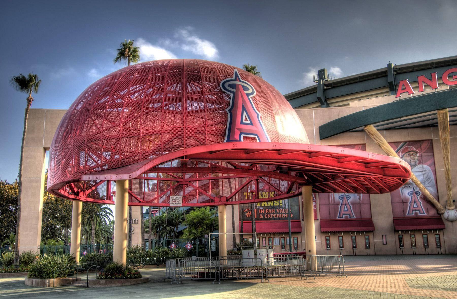 Los Angeles Angels Angel Stadium Cap Dome Wallpaper