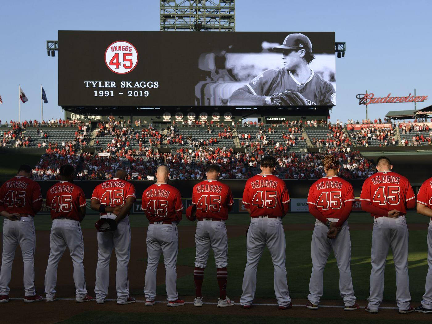 Los Angeles Angels Tyler Skaggs Memorial Billboard Wallpaper