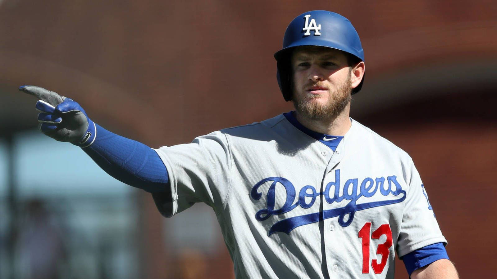 Los Angeles Dodgers' Max Muncy In Action Wallpaper