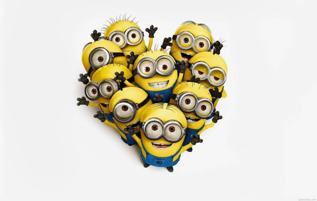 Love Cartoon Minions Wallpaper