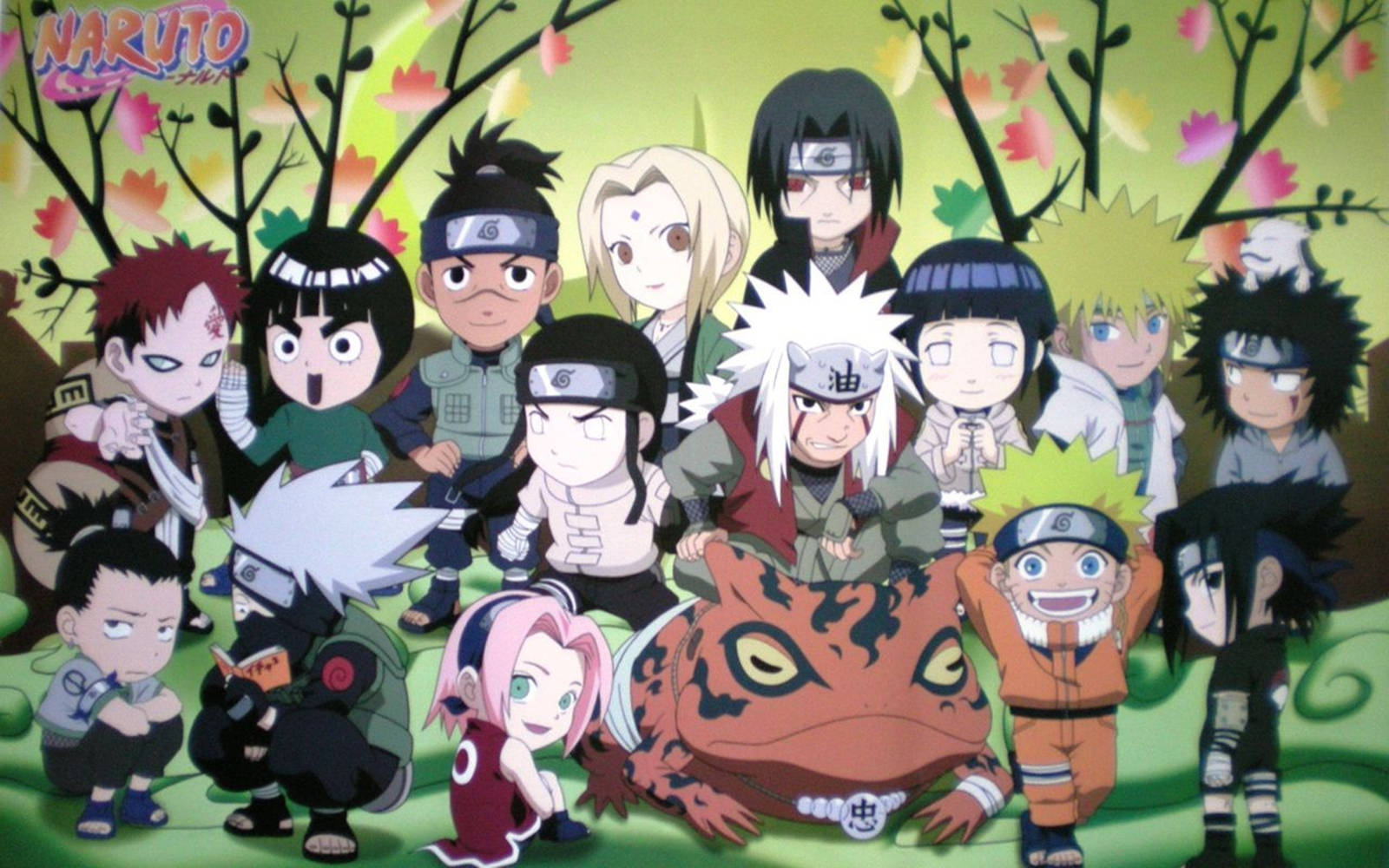 Lovely Chibi Naruto Laptop Wallpaper