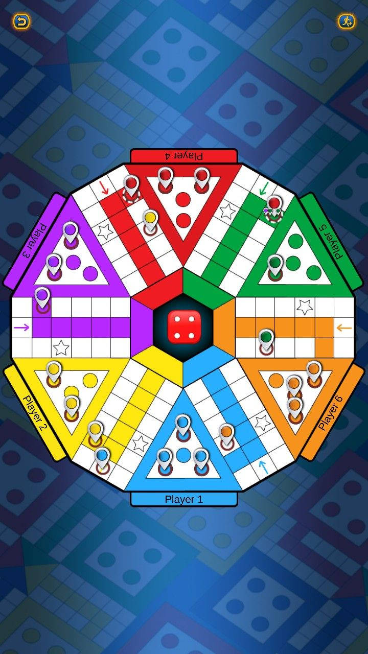 Ludo King Hexagonal Board Wallpaper